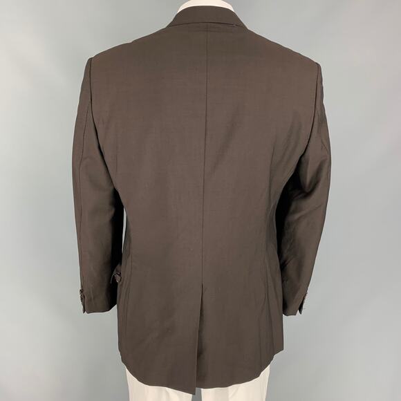 PAUL SMITH Size 44 Brown Wool / Mohair Single Breasted Sport Coat - Picture 3 of 6